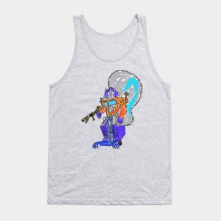 Robot Squirrel Leader Tank Top